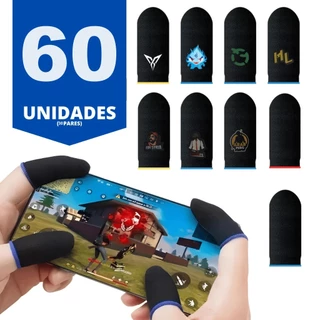 Kit Revenda Luva de Dedo Gamer Para Jogo Profissional Free Fire Pubg