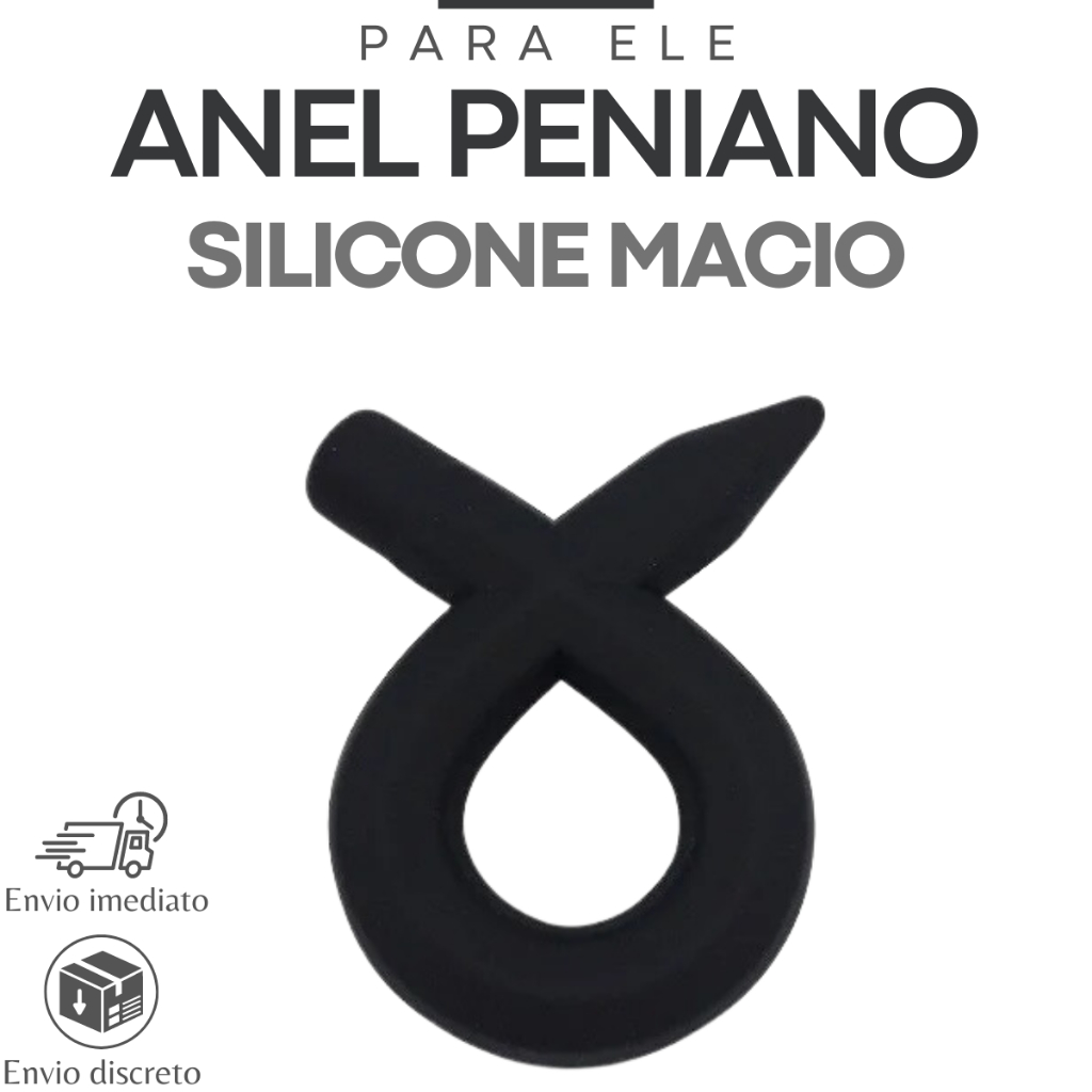 Anel Peniano Masculino Feito em Silicone Macio a Prova de Água Strech Cock Ring 1