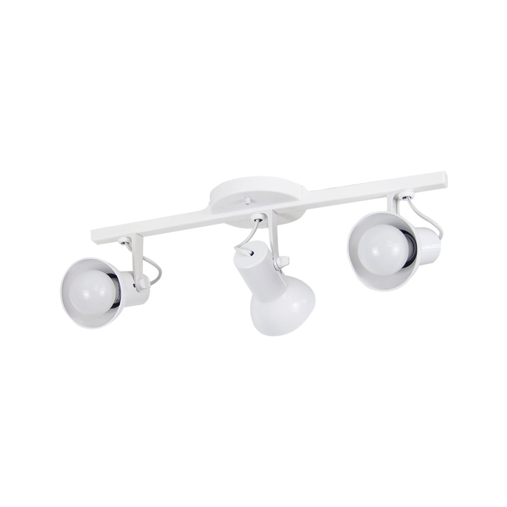 Luminaria trilho teto 3 lampadas E-27 branco Stella | Shopee Brasil