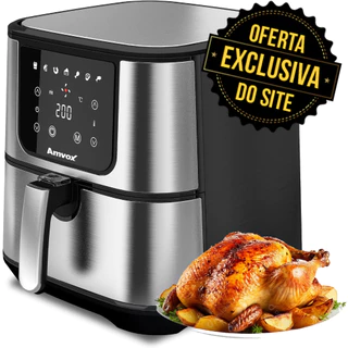 Fritadeira AirFryer Elétrica Sem Óleo 7 Litros 1700W Digital Amvox Arf 1255