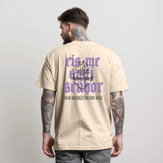 Camiseta Masculina T-Shirt Eis-me Aqui Senhor Manfinity Moda Evangelica Camisa 100% Algodão Street Wear