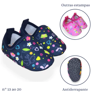 Tênis infantil menina bebe meia Sapatinho bebe divertido colorido antiderrapante  promoção 13 ao 20