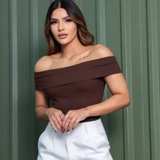 Blusa Feminino Ribana Tomara Que Caia Estilosa Modeladora Básico Casual Moda BLUSA STELLA
