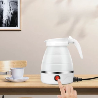 Jarra Chaleira Elétrica Dobrável Silicone Viagens Portátil