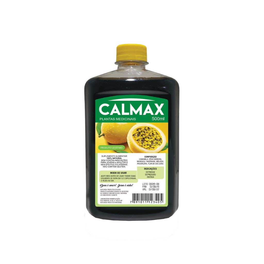 Chá Calmax Premium 500ml Original | Shopee Brasil