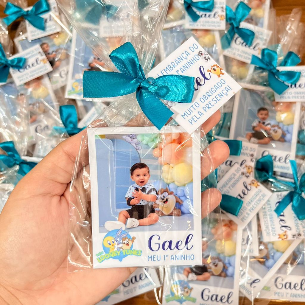 Foto com imã personalizado para lembrancinha aniversário com seu tema Infantil