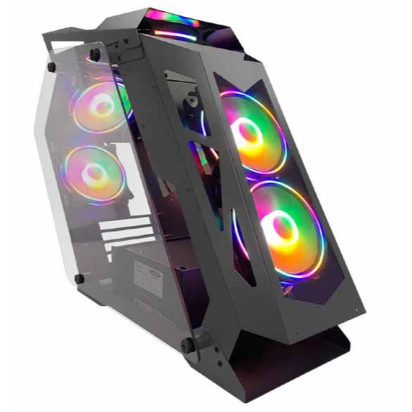 Gabinete Gamer M-atx 06 Fans RGB Vidro Temperado