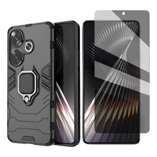 Capa Capinha C/ Anel Para Poco F6 + Pelicula Privacidade Hydrogel