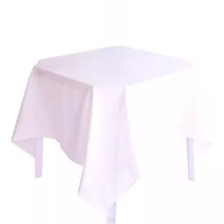 20 Toalha De Mesa Quadrada Branca 1,50m /1,50m Oxford Festa Buffet Overloque