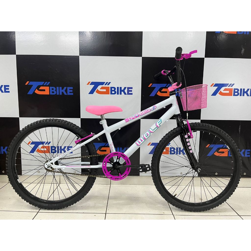 Bicicleta Aro 24 Infantil 24 Mtb Feminina V-break Modelo Cross