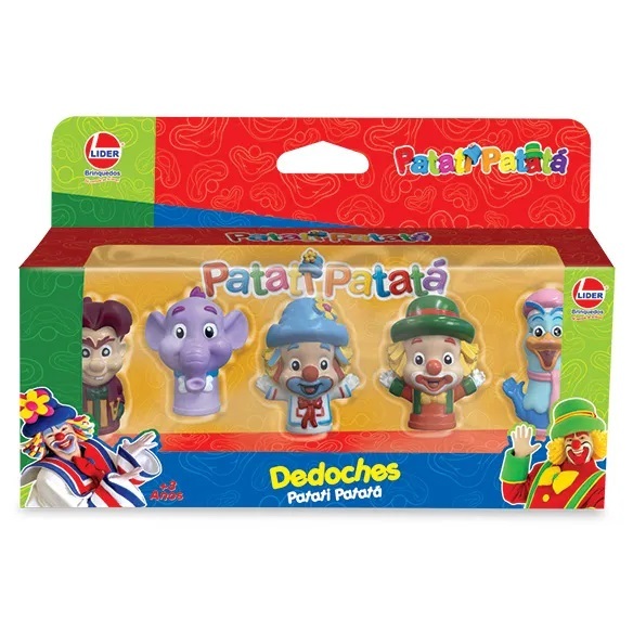 Dedoches Patati Patata Miniaturas 5 Peças - Líder Brinquedos