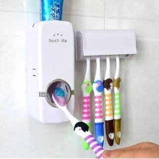 Dispenser para Creme Dental (Pasta de Dente) + Suporte para Escova Dente