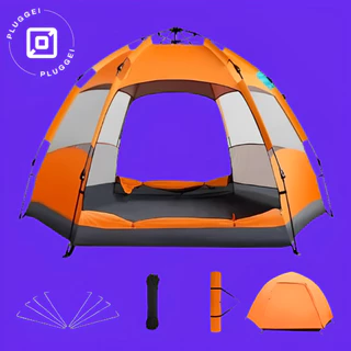 Barraca Camping Monta Fácil Praia Viagem Acampamento Grande família 4 a 5 Pessoas Portátil