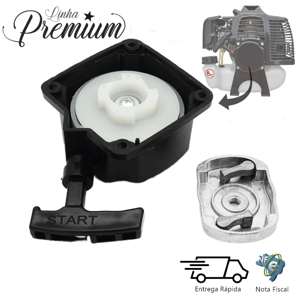 Puxador Partida Starter Roçadeiras 52cc/63cc/43cc Universal
