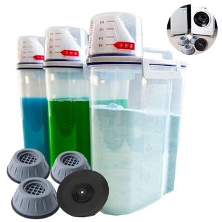 03 Organizador Para Sabão Amaciante Detergente Liquido / Pé de Máquina de lavar