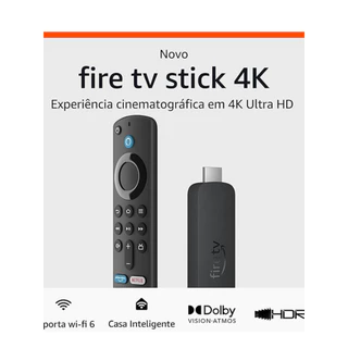 FIRE STICK ORIGINAL 4k AMAZON 23/24 COM COMANDO DE VOZ ALEXA