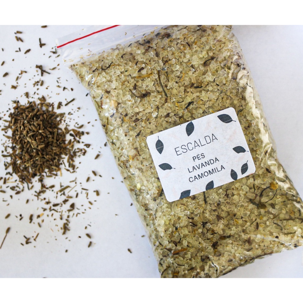 Escalda Pés 1Kg Lavanda c/ Camomila + Ervas