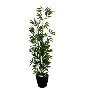 Decoração Planta Artificial Bambu da Sorte Completo