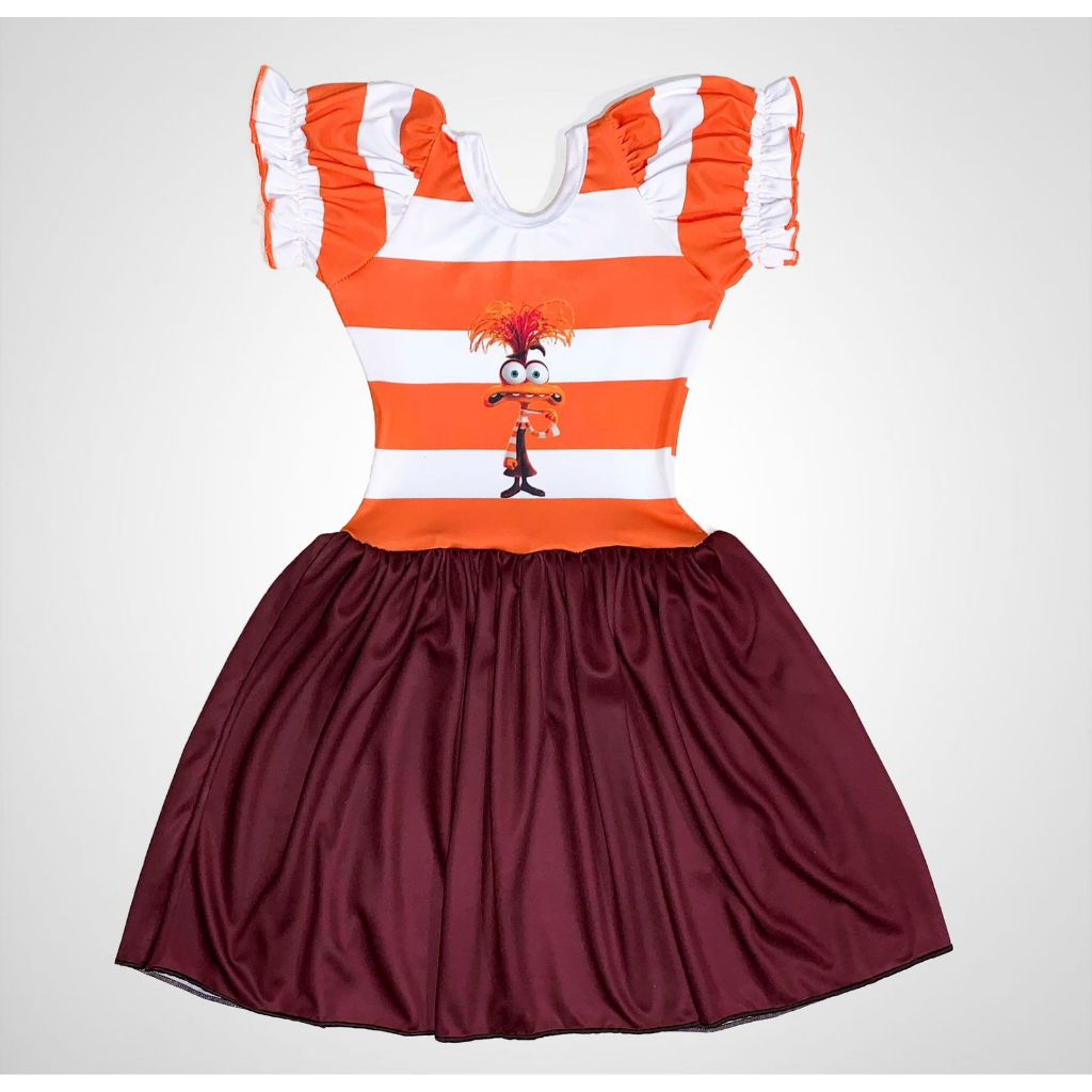 Fantasia Personagem Ansiedade Divertidamente Para Menina Adulto