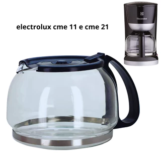 Jarra Para Cafeteira de Vidro Tampa Preta Compatível com a Electrolux CME 11 / CME 21