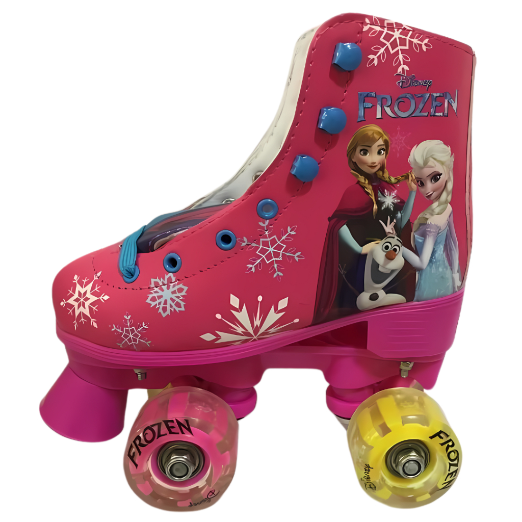 Patins Roller 4 Rodas Frozen Anna Elsa Disney Super Forte Número 32 ...