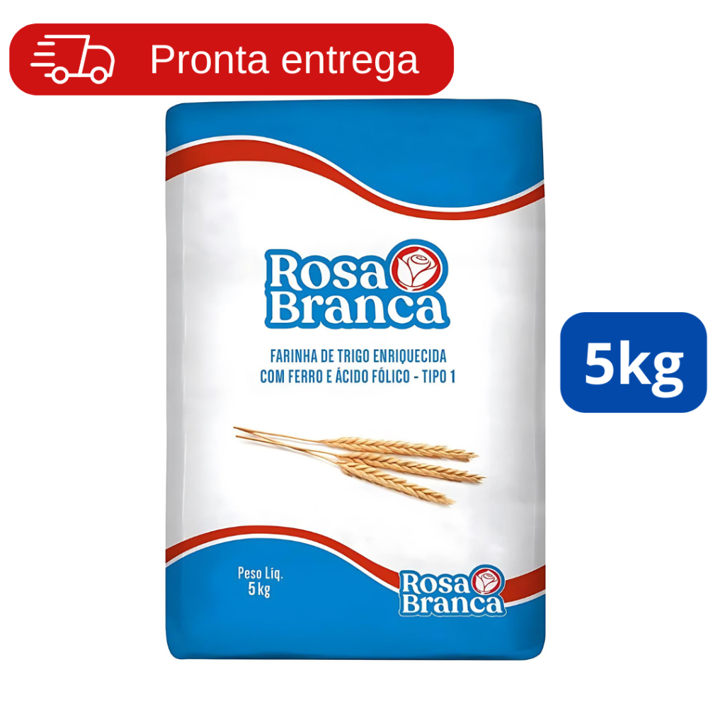 Farinha De Trigo Rosa Branca Especial 5kg Shopee Brasil