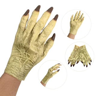 Luva Mão De Monstro Látex Fantasia Halloween Cosplay Zumbi Dia das Bruxas Sexta Feira 13 Oferta Limitada