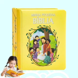 Minha Primeira Bíblia do Bebê Fofinha Capa Almofadada com 10 Histórias com Bordas Arredondadas