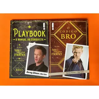 Kit 2 livros Barney Stinson: O Código Bro & Playbook (How I Met Your Mother)
