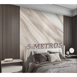 Papel de Parede Modelo 3D 5 METROS x 45CM Adesivo Autocolante para Sala, Quarto