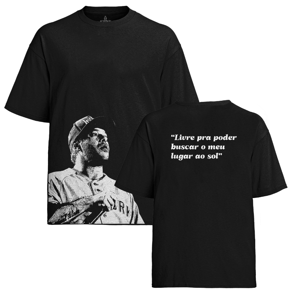 Camiseta Algodão Unissex Tshirt Charlie Brown JR Chorão FC