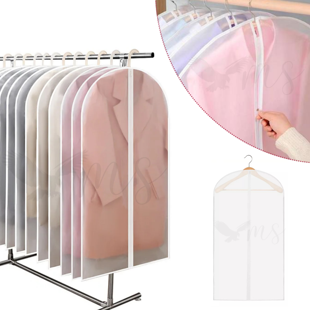 Kit 3 Capas Roupas Protetora Vestido Roupa Com Zíper 1,20cm | Shopee Brasil