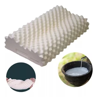 Travesseiro Látex Natural Nasa-x Confortável Malha 100% Algodão