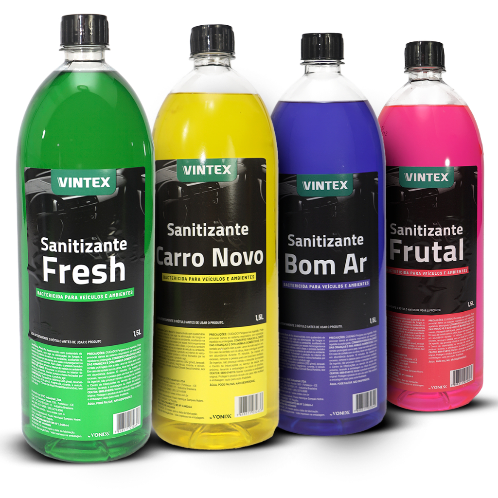 KIT 4 Aromatizantes Sanitizante VONIXX