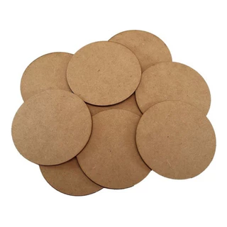 kit 200 Mini Apliques mdf cru Bolachinhas redondos artesanato 4cm