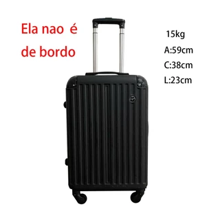 Mala de viagem ABS de 15KG - 18KG de rodinha 360º mala media com senha promocao menor preço