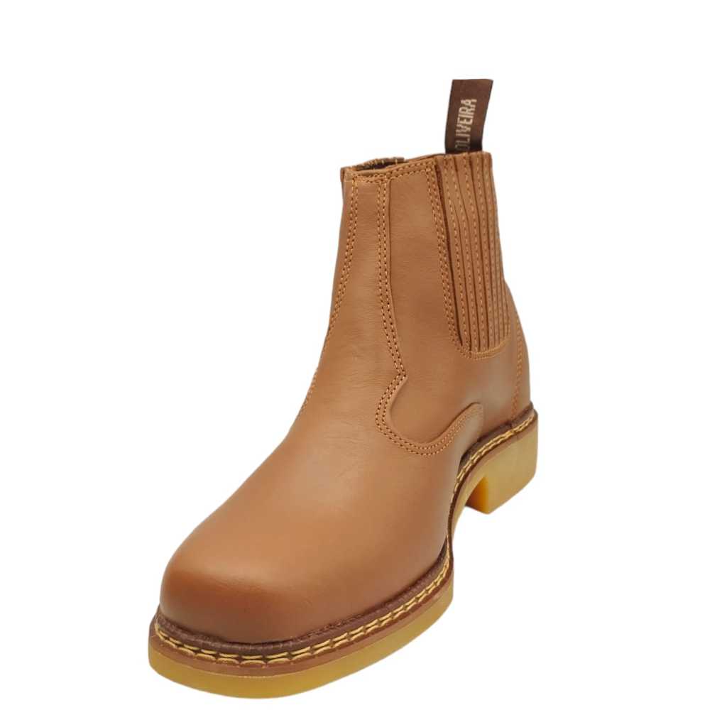 Botina Oliveira Vira Comum Bico Quadrado