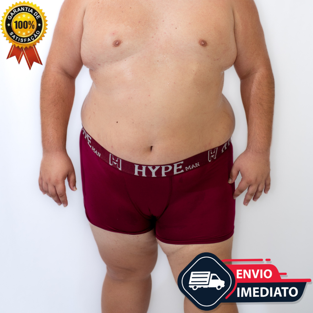 Kit Com 6 Cuecas Boxer Microfibra Bressan - Forro 100% Algodão