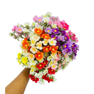 Buquê de Flor Do Campo Artificial Para Arranjo E Decoração