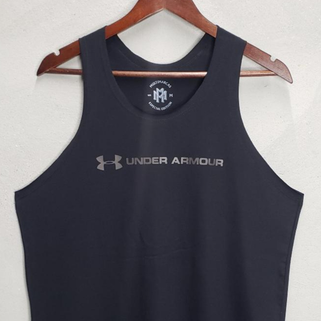 Camiseta Regata Masculina UA preta