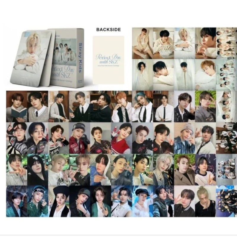Photocard K-pop com 55 Cards - BTS Black Pink Twice Got7 Stray