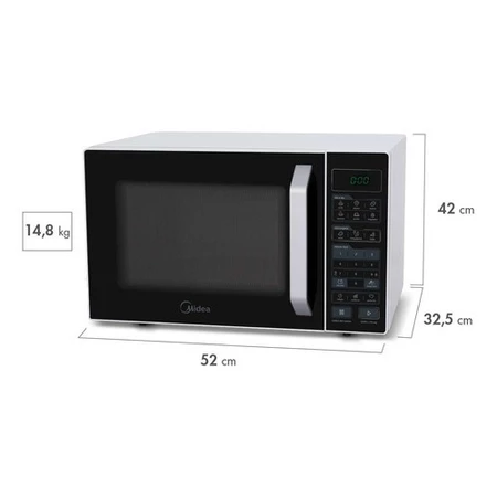 Microondas 35 Litros 52x32x42cm Smart Plate 127v Midea