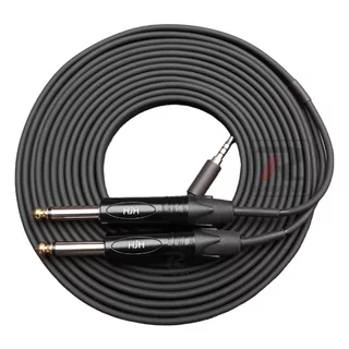 Cabo Áudio P3 Para 2 P10 Tipo Philips Áudio De Mesa De Som para Celular Live - 2 Metros