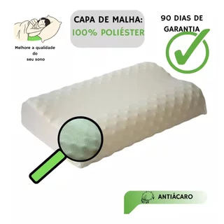 Duoflex Nasa Látex Natural Confort travesseiro cor branco 55x35cm