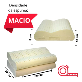 Travesseiro Natural Látex 55x35x11 Duoflex