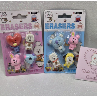 Kit borrachas mascotes BTS