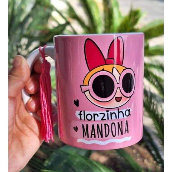 Caneca Meninas super poderosas, lindinha, florzinha e docino, nervosinha, inocente, mandona