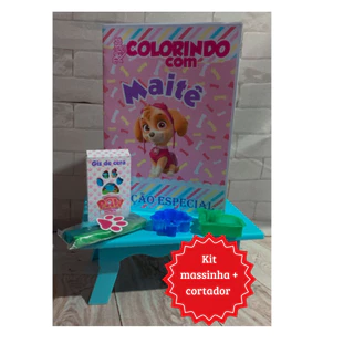 Kit livro colorir skye Patrulha canina Kit revistinha personalizada