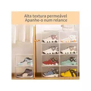 Caixa Organizadora Para Tênis Sapato Empilhável Shoe Box