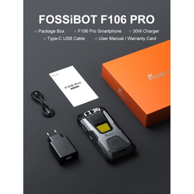 FOSSIBOT F106 PRO 12000mAh 15/256GB ROBUSTO PARA ATIVIDADES